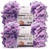 Bernat Alize Blanket - Gomitolo di filato grigio prugna - Confezione da 2 pezzi da 180 g/6,4 oz - 100% poliestere - # 7 Jumbo, 16 m, per maglia/uncinetto