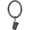 Ivilon Drapery Curtain clip Rings - Anello clip per pannelli 4,3 cm, 14 pezzi moderno Oil Rubbed Bronze
