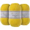 Utopia Crafts DK Double Knitting Yarn 3x 100g (Yellow Corn)