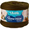 Utopia Crafts Home Decor Fettuccia per Uncinetto, 300g Filo T-Shirt Spesso Morbido Elastico per Cestini Borse Tappeti, Filo Tessuto per Principianti, Decorazione Casa, Macramè (Verde Oliva)