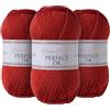 Utopia Crafts DK Double Knitting Yarn 3x 100g (Red Oxide)