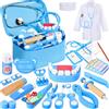Ophy Valigetta Dottore Bambini, Kit Dottoressa con Stetoscopio ad Alta Simulazione Kit Dottore Bambino per Bambini dai 3 Anni Gioco di Ruolo per Ragazzi e Ragazze di 3-8 Anni Kit Medico Giocattolo