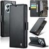 Rerzoiro Cover per Xiaomi Redmi Note 15 Pro Plus 5G/Redmi Note 15 Pro+ 5G Custodia Portafoglio [Blocco RFID] Premium Pelle PU Wallet Case Flip Libro con Porta Carte Slot Supporto Flip Case, Nero