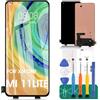 SRJTEK Per Xiaomi 11 Lite 5G NE Sostituzione Dello Schermo Per Mi 11 Lite Display LCD Per Xiaomi 11 Lite 5G NE Touch Screen Digitizer Assembly 2107113SG Kit di Riparazione (nero)