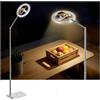 Zekguese Treppiede Smartphone con Luce, treppiede da pavimento per iPhone, per video di cucina. Compatibile con iPhone, ecc. Adatto per spettacoli dal vivo e TikTok.