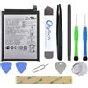OnlyTech - Batteria di ricambio premium per Samsung Galaxy A02S (SM-A025F) A03 (SM-A035F) / A03S (SM-A037F) - 5000mAh - Qualità identica a HQ-50S con kit di riparazione 10 strumenti