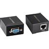 RIIEYOCA 2 Pezzi Adattatore VGA Extender, da VGA a RJ45 su Cavo Ethernet Cat5e/Cat6, Converti Segnale, Estensibile Fino a 60 M/196 Piedi (Nero)