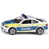 siku 1532, BMW M3 Coupé Police, Metallo/Plastica, Argento, Auto Giocattolo per Bambini, Porte Apribili