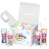 Bubble World - Bolle di sapone BARBIE per bambini - Party Pack confezione 12 pz da 60 ml - Gadget compleanno a tema Moda - Made in Italy