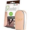 Xcellé Mezzi plantari alzatacco in lattice e pelle morbido rialzo di 2 cm per dolori al tallone fascite plantare per scarpe uomo donna comfort e sollievo 2 pz (39/42)