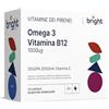 Bright Naturo Omega-3 e Vitamina B12, 35% EPA e 25% DHA, Capsule Premium per Cervello, Cuore, Energia e Benessere Generale | 2 Mesi (56 Dosi Giornaliere)
