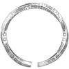 KF-Premium Bracciale da uomo placcato in argento, realizzato a mano, regolabile, stile vintage, aperto, tailandese, regalo di lusso, ideale per compleanni, anniversari e San Valentino, One Size
