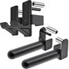 Kipika Set di ganci a J e supporto per piastre per Power Rack da 5,1 x 5,1 cm con foro da 1,5 cm o 2,5 cm, accessori per squat rack per allenamento della forza e stoccaggio dei pesi, adatto per dischi