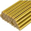 QUARKZMAN 30Pz Stick Colla a Caldo Dimensioni Standard per Pistola 11mm x 200mm Colla a Caldo Bastoncini Ricariche Piccoli e Molto Adesivi, Glitterato Oro