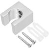 QUARKZMAN Porta Doccia, Supporto per Doccia Manuale In Lega di Zinco Supporto per Doccia Manuale Supporto per Spray per Water Clip per Doccia con Viti (Quadrato, Argento)