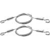 SIDENUO Set di 2 cavi in acciaio inox per appendere quadri, 2 m x 1,5 mm, corda per appendere foto, corda per foto regolabile, per pannelli, immagini, specchi