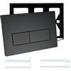 Sifxouped Piastra di comando per WC, cassetta di ricambio compatibile con Geberit Sigma01 UP300 & 320 piastra di azionamento (nero)