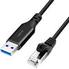 Logilink CU0401 - Cavo di collegamento attivo USB 3.0 (tipo A) a rete (RJ45), 1 Gbps, 1,5 m