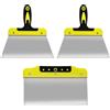 Hahhhha 3 coltelli da 20,3 cm per stucco per legno, raschietto in acciaio inox resistente, raschietto per carta da parati, raschietto, raschietto per stucco, set di coltelli da riempimento, per rimuovere