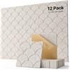 Soundsbay Pannelli Fonoassorbenti Autoadesivi 12 Pezzi Beige 30x30x0.9cm | Isolamento acustico, in poliestere per per trattamento decorazione da parete, Pannello fonoassorbente