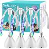 Neijiaer Repellente Zanzare, 4PCS Ventilatore Portatile Repellente per Zanzare con Interruttore USB, Ventilatore Anti-insetti con Batteria, Pieghevole e Appeso, All'aperto, Picnic, Cucina (Bianco)