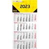 Idena 13936 - Calendario 4 mesi 2023 con cursore, 30 x 61 cm, calendario ufficio 4 mesi