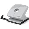 Novus 025 - 0615 perforatore, guida di scorrimento con formato predefiniti, interamente in metallo con kunstoffummanteltem Oberteil, 30 fogli, Grigio