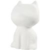 Décopatch SA002C - Chat cartoon blanc à décorer - Décoration loisir créatif en papier mâché - Dimensions: 12 x 8,5 x 21 cm