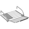 ONEBO 1 Pezzi Grigio Stendino da termosifone,Estensibile davanti e dietro e a sinistra Stendino da Balcone,Per Calorifero,per Balconi, Ringhiere e Termosifone(59 * 38cm)