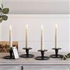 Lights4fun Set di 4 Candele Sottili TruGlow® con LED Bianco Caldo e Fiamma Tremolante a Pile e Telecomandate per Uso in Interni