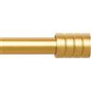 BOOM JOG Bastoni per tende dorati estensibili per tende da 76 cm a 310 cm, binario per tenda regolabile da 76,2 cm a 309,9 cm, terminali con tappo terminale, staffe in 3 pezzi, kit di hardware per soggiorno,