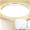 Swoieltr Plafoniera LED Soffitto 24W [2 Pezzi], Lampada da Soffitto 4000K 2000LM