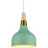 PETITES ECREVISSES Lampadario a Sospensione Moderno Lampadario da Soffitto Industriale Retro Lampade a sospensione Metallo e Legno Lampadario E27 per Cucina Sala da Pranzo Cucina Caffè (Verde)