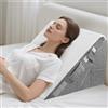 Eirolace Cuscino Antireflusso Adulto da Lettura, Cuscino a Cuneo per Letto, Cuscino Antireflusso Adulti con Supporto per la Schiena, Ergonomico Cuscino Triangolare per il Supporto di Schiena