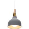 PETITES ECREVISSES Lampadario a Sospensione Moderno Lampadario da Soffitto Industriale Retro Lampade a sospensione Metallo e Legno Lampadario E27 per Cucina Sala da Pranzo Cucina Caffè (Grigio)
