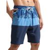 Arcweg Pantaloncini da Uomo per Nuoto Pantaloncini da Bagno Asciugatura Rapida Shorts da Spiaggia Lunghi con Multi-Tasche Surf a Righe