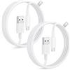 GUVGMY Cavo USB C Lightnning 2M [Certificato MFi] 2pack Rapida Tipo C