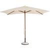 BIZZOTTO Ombrellone Syros con struttura in legno 3x2 mt beige