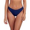 RELLECIGA Costume da Bagno Donna Slip Bikini a Vita Media Taglio Classico Navy Blu L