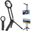 CHENRI MA38 - Supporto magnetico per telefono, MA38, mini supporto portatile per cellulare, MA38, 3 in 1, magnetico, in alluminio, pieghevole, per selfie stick Tripod