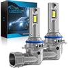 Sycreek 9006 LED 24000LM 90W,Lampadina LED HB4 9006 1:1 Mini Design 6500K Bianco Freddo,Kit di conversione alogena,Lampadina per fari per Auto o Moto 12V