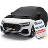 Upgrade4cars Telo Copriauto da Interno Elastico | Copertura Elasticizzato in Tessuto Nero | Dimensione SUV - S (415-455 cm)