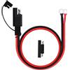 HuaLiSiJi Cavo SAE Batteria Auto 10 AWG Connettore Cavo SAE 12V Terminale Della Batteria Utilizzato per la Ricarica di Batterie per Auto e Moto (Nero Rosso, 1 m)