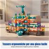 Mattonelle luminose, pista per biglie, blocchi da costruzione per bambini