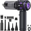 Oskuglin Aspirapolvere Portatile Senza Fili 18.000 Pa, Motore Brushless, 3 Velocità, Soffiatore & Gonfiatore, 6000mAh USB-C, per Auto, Casa, Divano, Peli Animali
