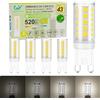 GY Lampadina LED G9 Dimmerabile 4000K, 3,2W Sostituisce 43W, 520 Lumen, Lampada LED G9 Flicker-Free, Risparmio Energetico, Mini Lampadina per Interni, Non Fluttuante, Set 5 Pezzi