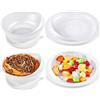 WGNIVOROUS Piatto e ciotola a prova di fuoriuscite con base a ventosa, ausili per il Parkinson per vivere, accessori adattivi per l'alimentazione di anziani e disabili (One plate+one bowl,white)