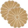 Alpha Living Home Tovagliette rotonde con perline smerlate per tavolo da pranzo, confezione da 2, misura 33 cm, tovagliette rotonde per riunioni, decorazioni occasionali e feste in famiglia, colore: oro/argento
