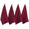 DII - Tovagliolo per Piatti 4/Set-Solid Wine Windowpane