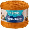 Utopia Crafts Home Decor Fettuccia per Uncinetto, 300g Filo T-Shirt Spesso Morbido Elastico per Cestini Borse Tappeti, Filo Tessuto per Principianti, Decorazione Casa, Macramè (Senape Dorato)